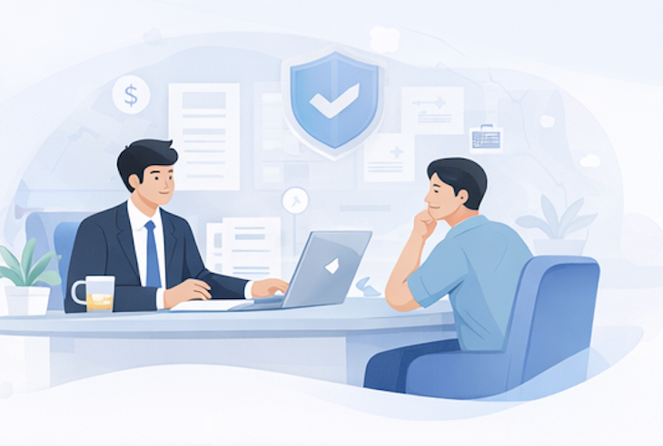 Legal consultation illustration